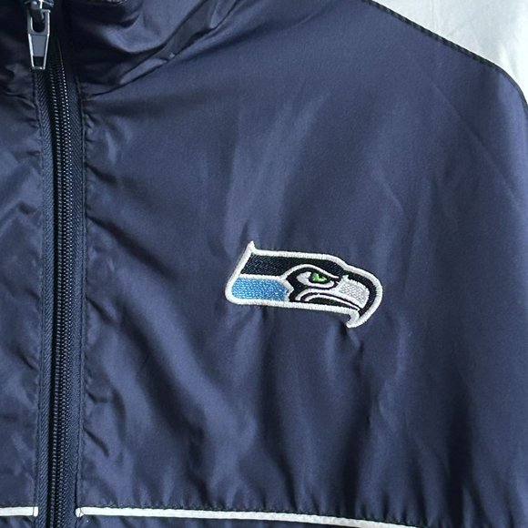 NFL Seattle Seahawks Sports Illustrated Jacket Windbreaker Team‎ Apparel Mens L - Picture 4 of 16
